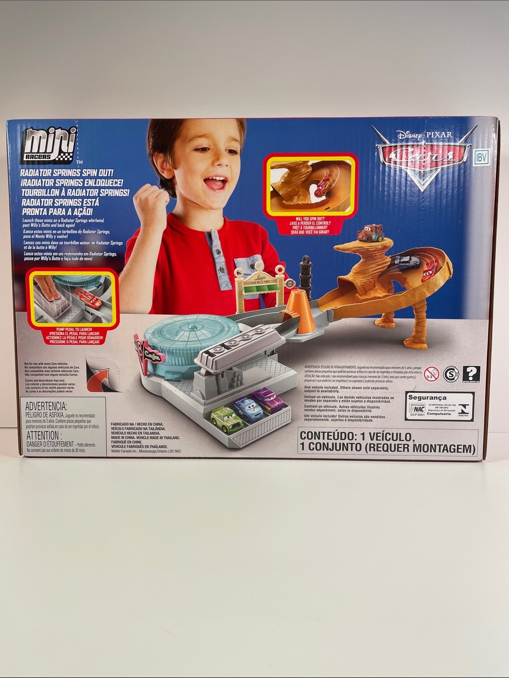 Disney Pixar Cars Radiator Springs Spin Out Playset - Red/Teal - Picture 2 of 2